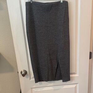 Charcoal Pencil Skirt for Women